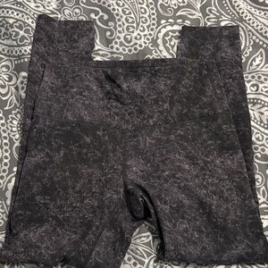 Lululemon wunder train 25” denim wash dusky lavender black